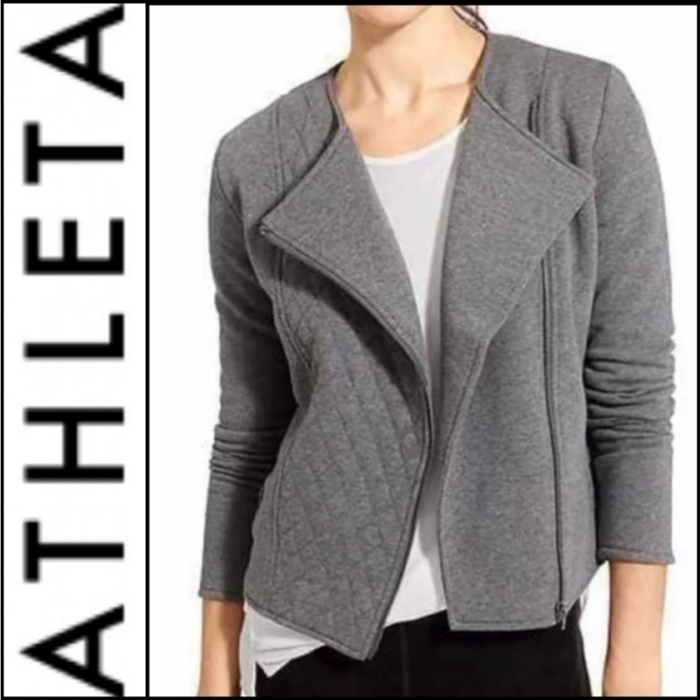 Athleta Moto Quilted Jacket size Small